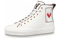LOUIS VUITTON Stellar Ankle Sneakers 'White Poker With Back Monogram' Women's