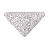 PRADA White Gold Brooches Unisex White