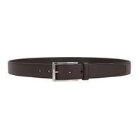 PRADA Solid Color Design Leather Belts Men's Brown