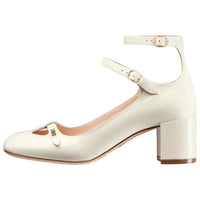DIOR Aime Chunky Heel High Heels Women's White