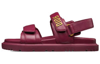 DIOR DiorAct Strap Sandals Women's Dark Purple Red