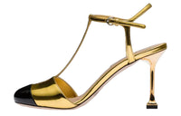 MIU MIU Killer Slim Heel High Heels Women's Gold