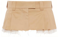 MIU MIU SS22 Casual Short Skirts Women's Khaki