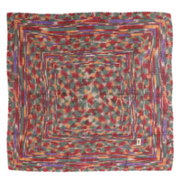 SAINT LAURENT 1970s Checked Scarf