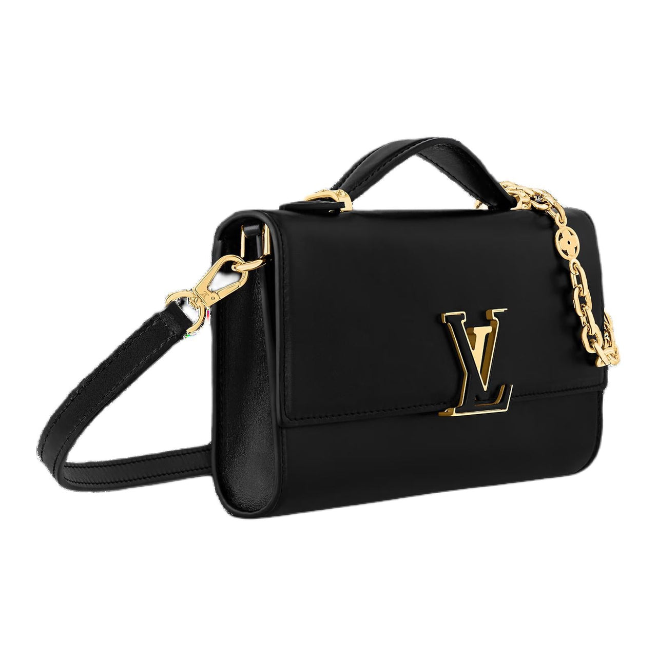 LOUIS VUITTON Cruiser Series Calfskin Shoulder Bag Crossbody Bag Handbag Women's Black