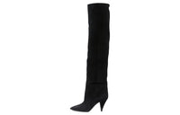 SAINT LAURENT Era 85 Knee-High Boots 8.5cm Women's Black