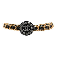 CHANEL 1995 Cc Rhinestone Chain Belt