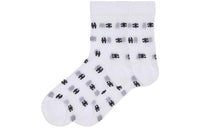 CELINE Monogram Socks 'Off White/Black'