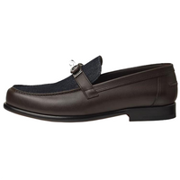 HERMES Loafers Men's Dark Brown