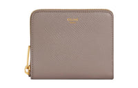 CELINE Grained Calfskin Wallet Small Size Women's Dark Pink