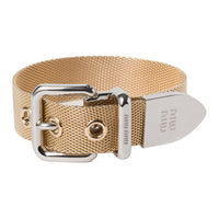 MIU MIU Metal Wristbands Women's Silver