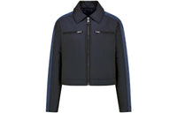 DIOR Quarterly New Products Cropped Coats Women's Blue