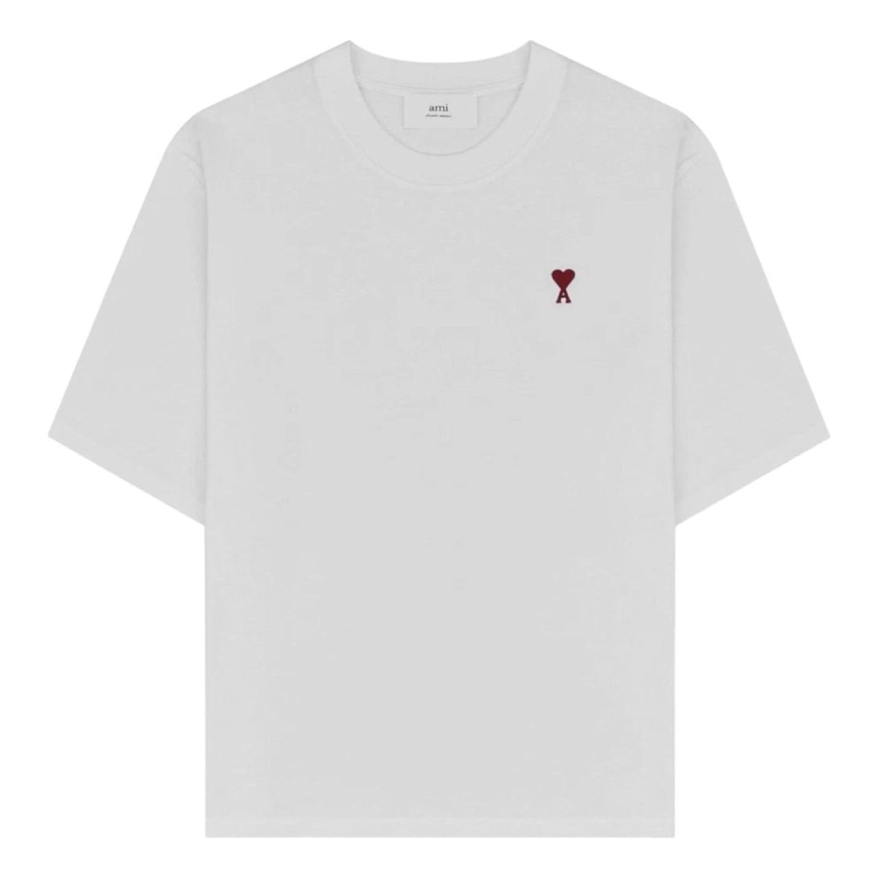AMI Small Heart Logo Boxy Fit T-shirt 'White' BFUTS005-726-100