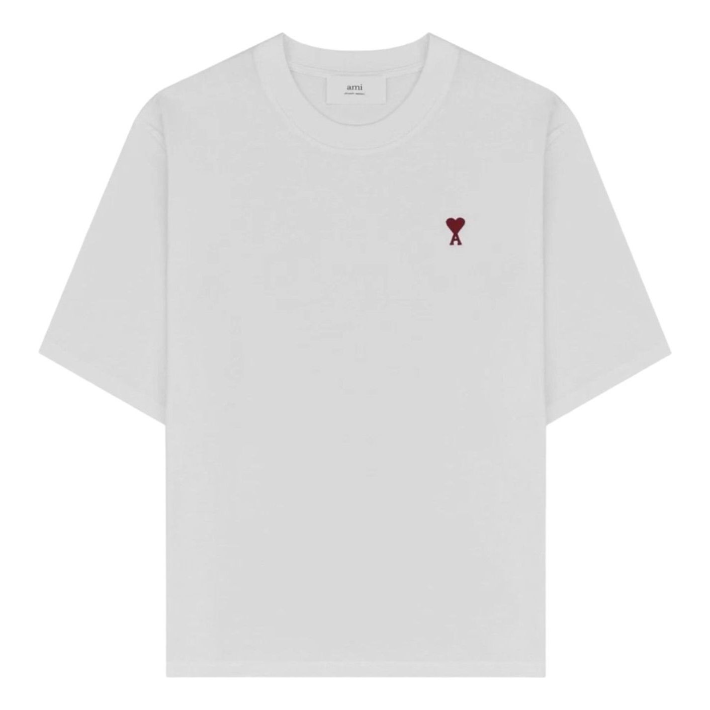 AMI Small Heart Logo Boxy Fit T-shirt 'White' BFUTS005-726-100