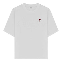 AMI Small Heart Logo Boxy Fit T-shirt 'White' BFUTS005-726-100