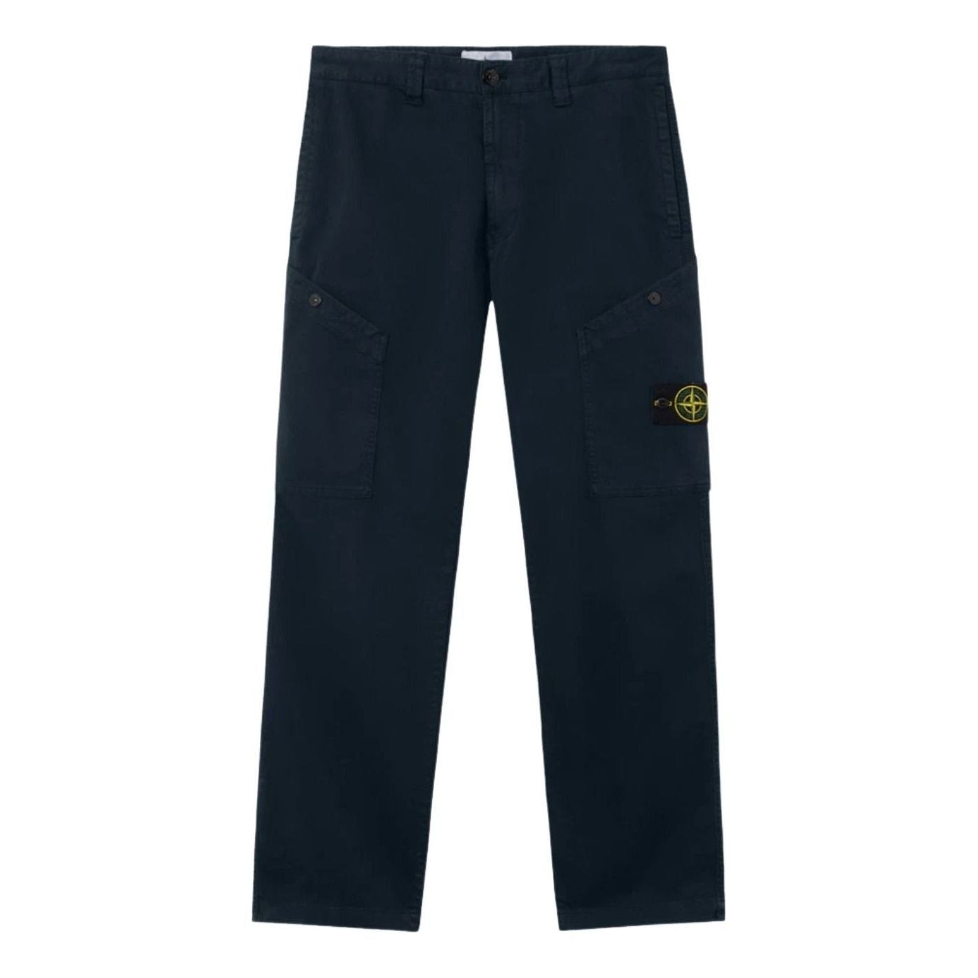 STONE ISLAND Regular Fit Cargo Trousers Angled Snap Pocket 'Navy Blue' K2S1531000-30S0012-V0020