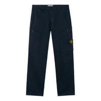 STONE ISLAND Regular Fit Cargo Trousers Angled Snap Pocket 'Navy Blue' K2S1531000-30S0012-V0020