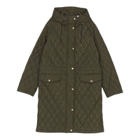 (WMNS) Burberry Hillgate Quilted Coat 'Green' 81103241