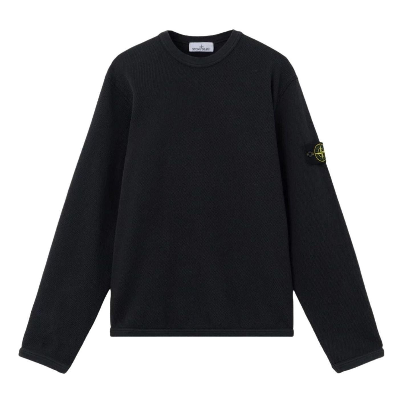 Stone Island 6100011 Regular-Fit Elasticated Trims Sweatshirt 'Black' L1S1561000-01S283-V0020