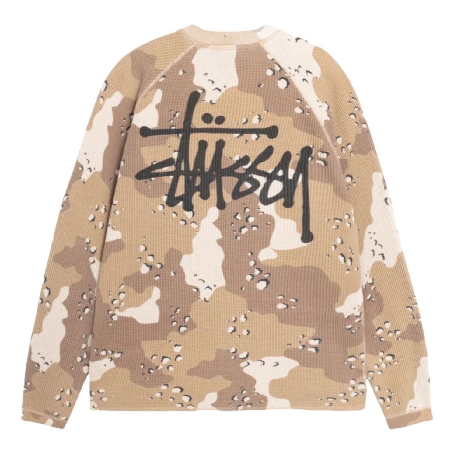 Stussy Raglan Thermal LS Crew 'Desert Camo' 1140356-DCMO