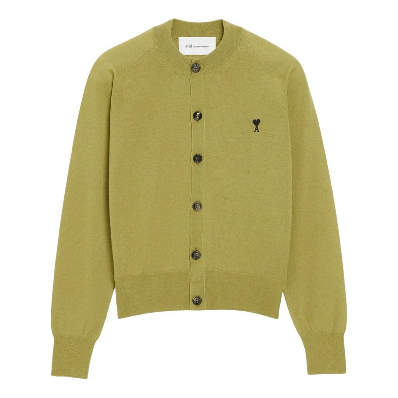 (WMNS) AMI de Heart Cardigan 'Khaki' FKC386-KN0039-A091