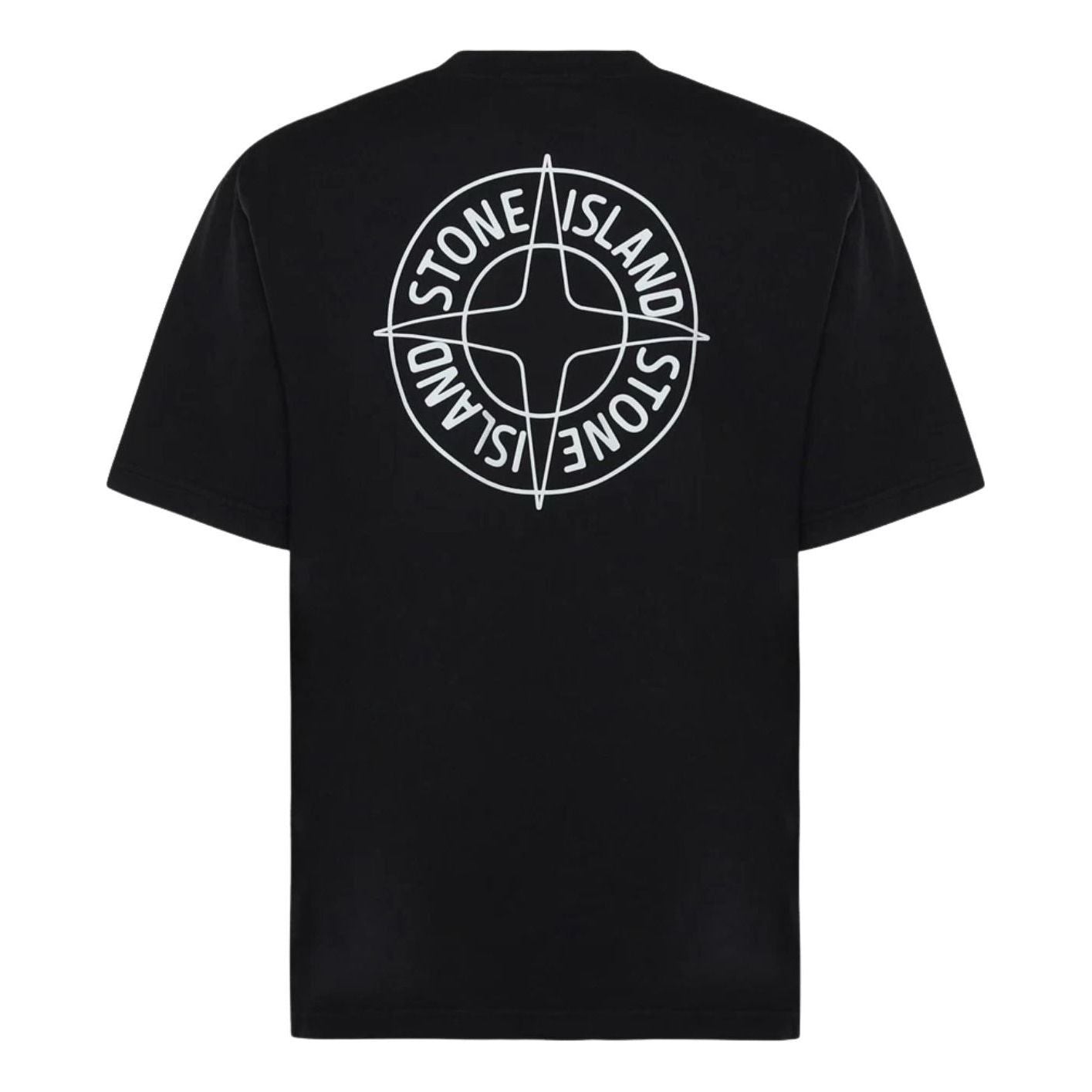 STONE ISLAND Outline Compass Regular Fit T-Shirt 'Black' L1S1521000-01S0284-V0029