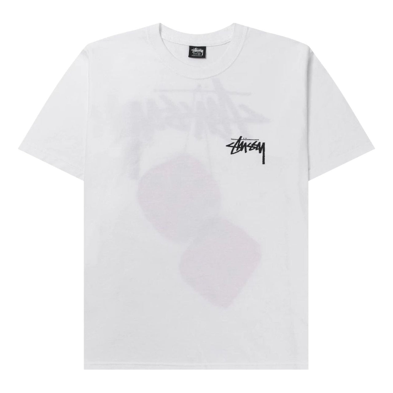 Stussy Fuzzy Dice T-Shirt 'White' 1904765-WHT