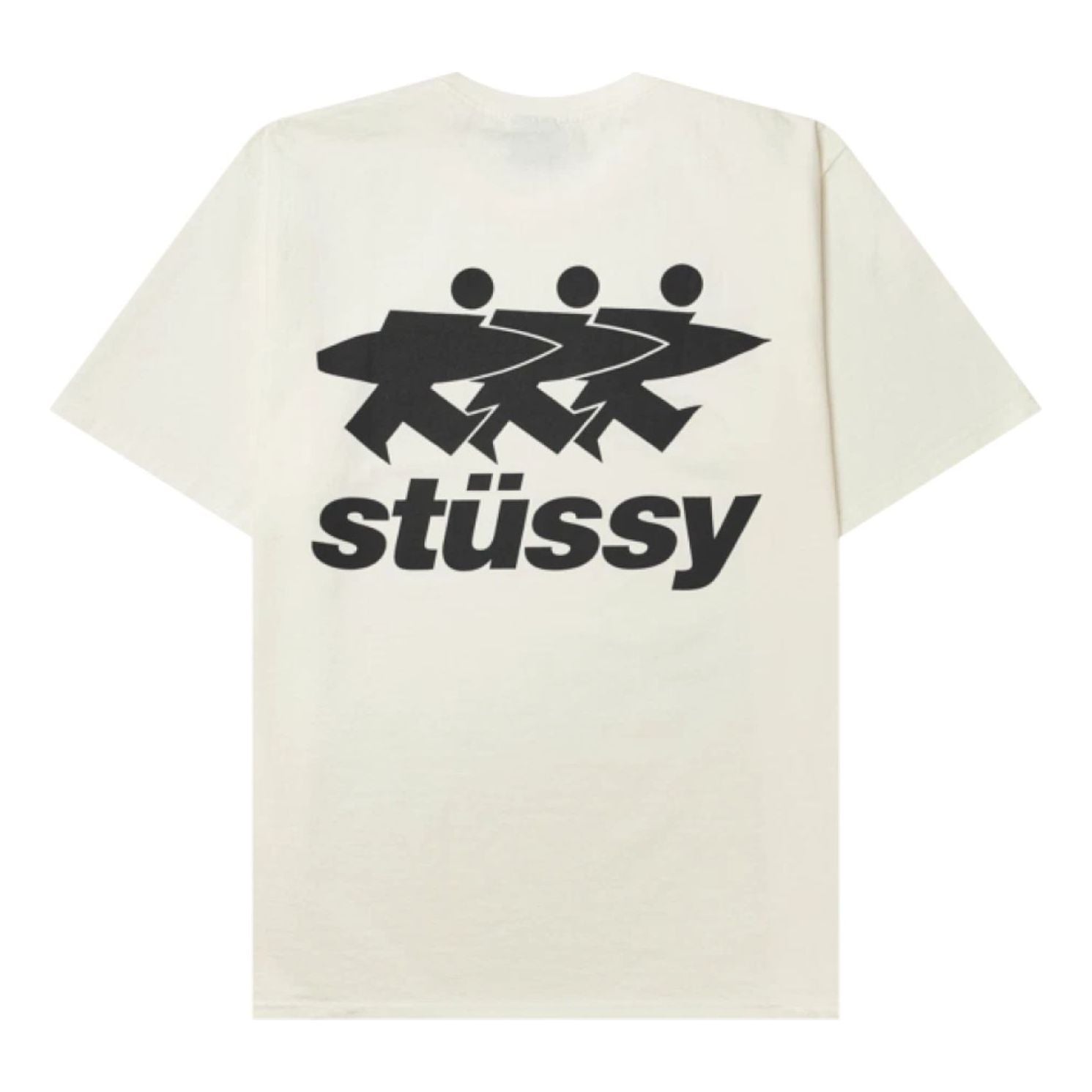 Stussy Surfwalk Pigment Dyed T-Shirt 'Natural' 1905063-WHIT