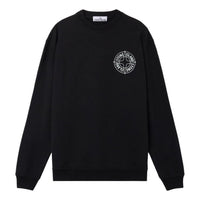STONE ISLAND 6100001 Oversized Fit Outline Compass Print Sweatshirt 'Black' L1S1561000-01S0283-V0029