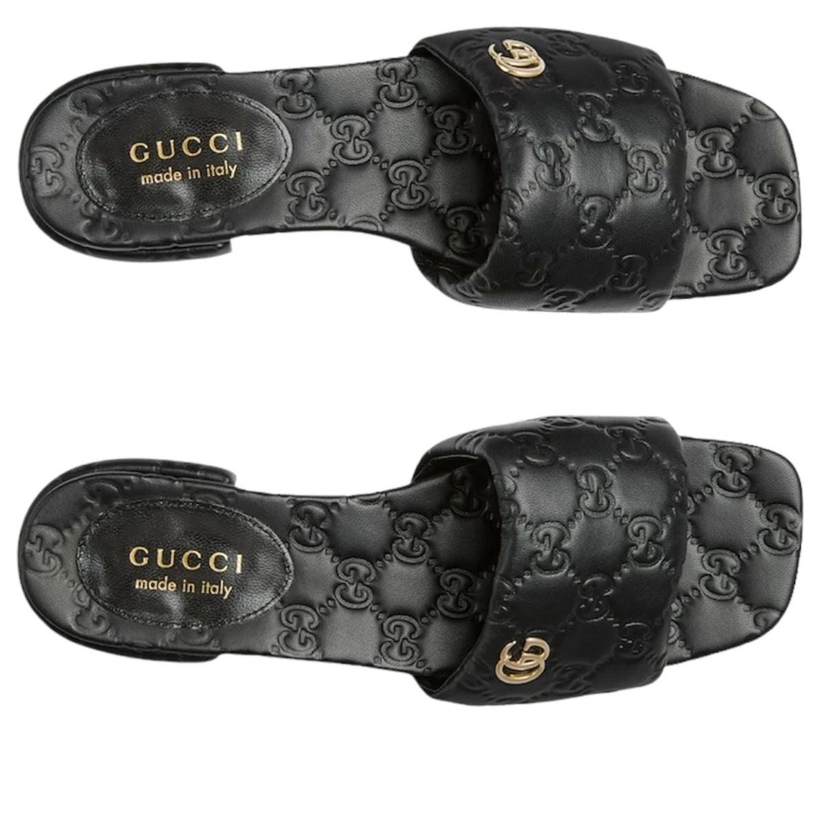 (WMNS) Gucci GG Slides 'Black' 816330-AAEA2-1000