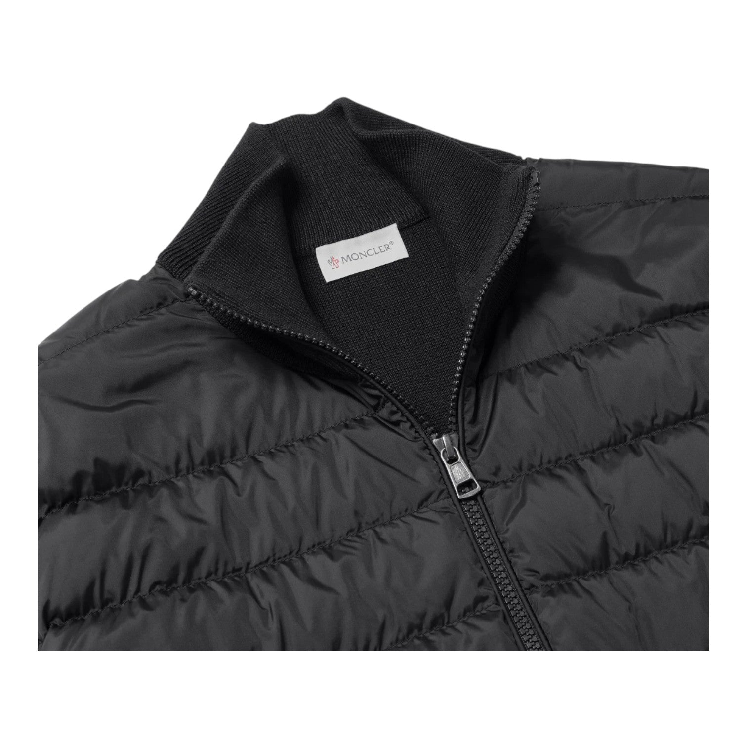 Moncler Padded Wool Cardigan Jacket 24FW 'Black' J2-091-9B50700-A9341-999