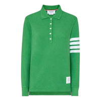 (WMNS) (W) Thom Browne Collar T-Shirt 'Green' FJP053G-07976-330