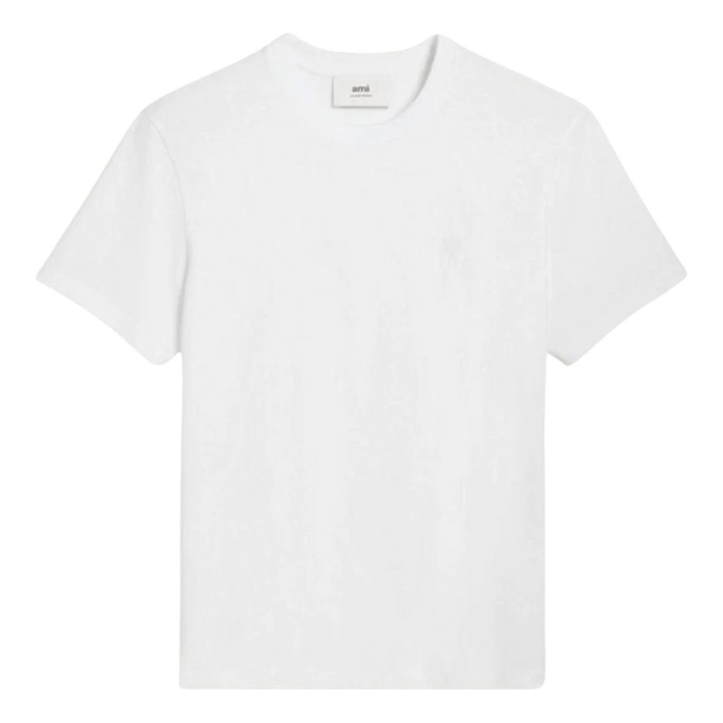 AMI Tone-on-Tone Heart Logo T-shirt 'White' BFUTS003-724-100