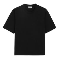 AMI Tone-on-Tone Heart Logo Embroidered T-Shirt 'Black' UTS341-726-001