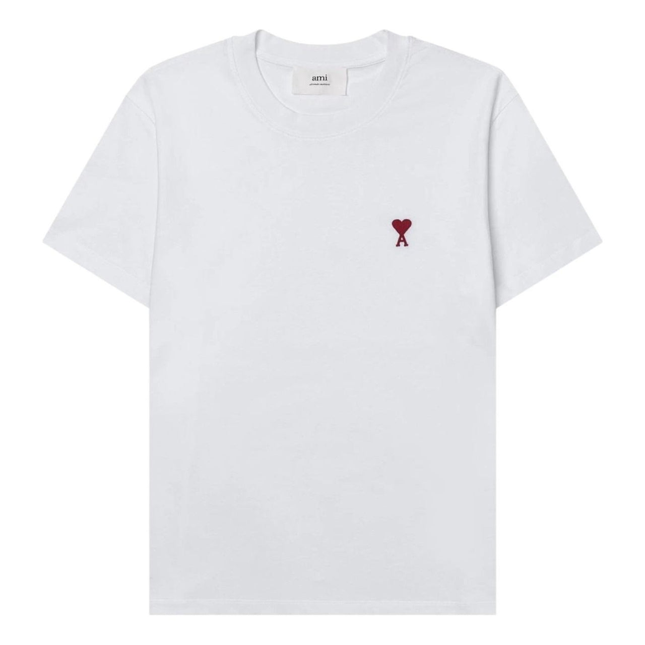 AMI Small Heart Logo T-shirt 'White' BFUTS035-724-100