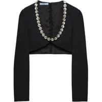 PRADA Crop Tops Women's Black