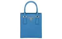 PRADA Saffiano Leather Shoulder Bag Crossbody Bag Handbag Women's Light Blue