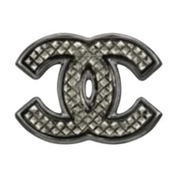 CHANEL Metal Brooches Women's Silver