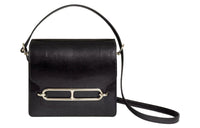 HERMES Roulis Niloticus Leather Pig Nose Bag Crossbody Bag Mini Women's 89 Noir Black