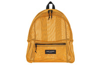 SAINT LAURENT Fabric Backpack Men's Deep Yellow
