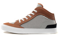 HERMES Enjoy Skateboard Shoes Men High-Top Brown