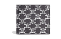 CELINE Triomphe Canvas With Calfskin Wallet Men's Black/White