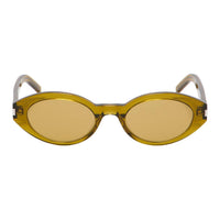 SAINT LAURENT Acetate Oval Sunglasses Women's Yellow
