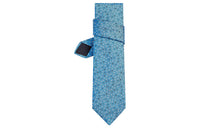 HERMES Ties Men Sky Blue/White