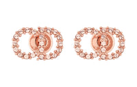 DIOR Stud Earrings Women's Rose Gold