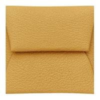 HERMES Chevre Leather Accessories Men's Yellow