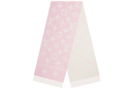 LOUIS VUITTON Cashmere Knit Scarves Women's Pink