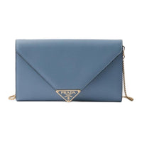 PRADA Calfskin Shoulder Bag Mini Women's Starry Realm Blue