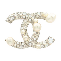 CHANEL Metal Brooches Women's Silver