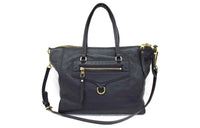 LOUIS VUITTON Leather Handbags Shoulder Bags Small Size Women's Black